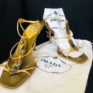 Vintage Prada’s in velvet and gold